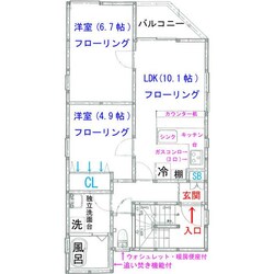 舟渡２丁目戸建の物件間取画像